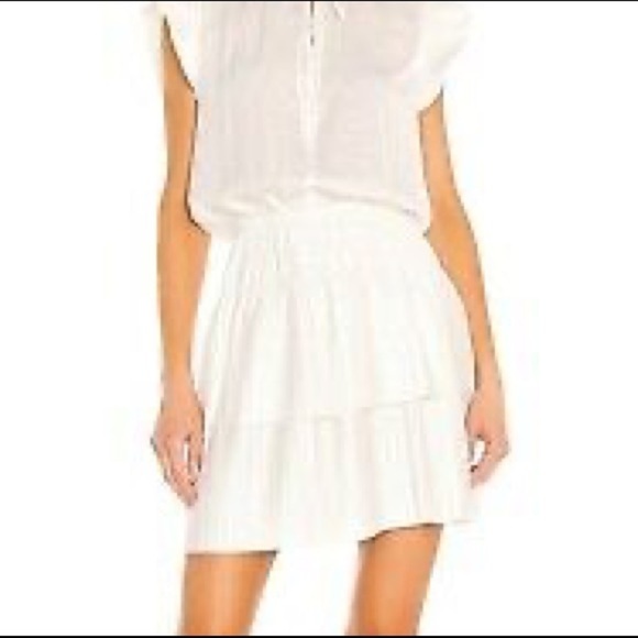 Revolve 1.State New With Tags Smock Waist Pleated Tiered Ruffle Dress Size XL - Picture 8 of 15